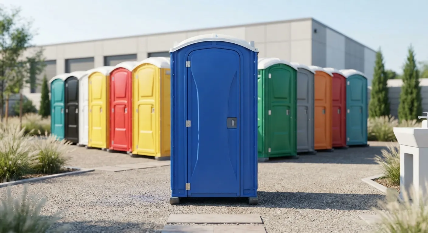 Portable toilet units ready for delivery in Madera, CA